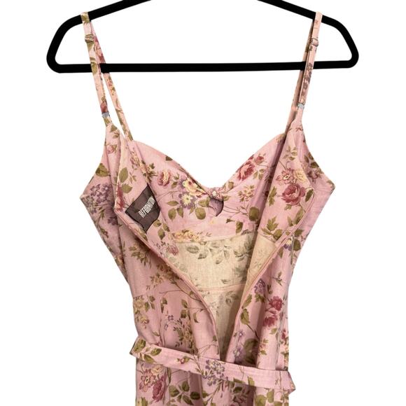 Reformation Size 6 Belize Mini Dress Lavender Floral Feminine Coquette Cottage - Picture 7 of 10